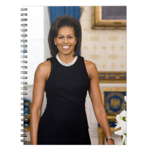 Officiell Porträtt i första Dam Michelle Obama Anteckningsbok