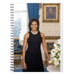 Officiell Porträtt i första Dam Michelle Obama Anteckningsbok