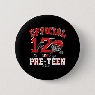 Officiell pre-teen 12-årsdag 12-årig pojke Ho Knapp