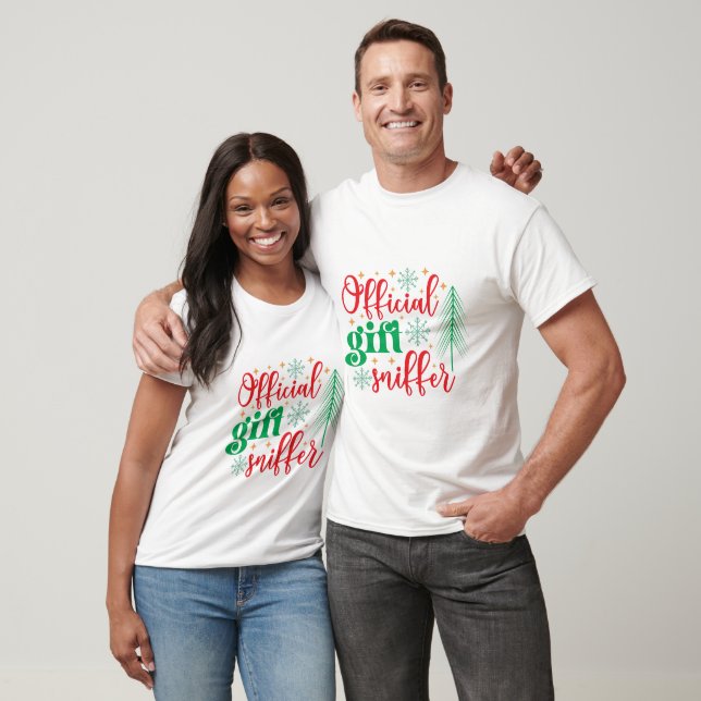 Officiell presentluktsniffare jul t shirt (Unisex)