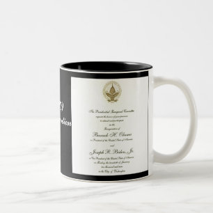 Officiell presidentObama inbjudan Två-Tonad Mugg