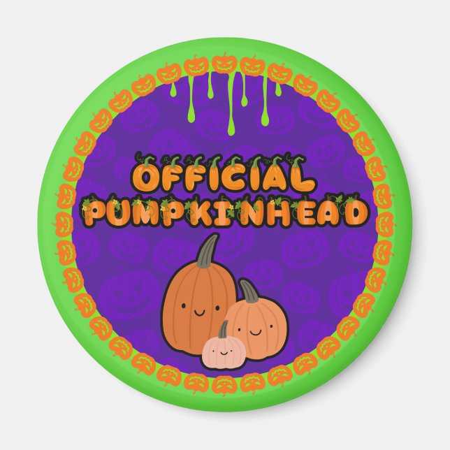 Officiell Pumpkinhead 3 Pumpkins Magnet (Framsidan)