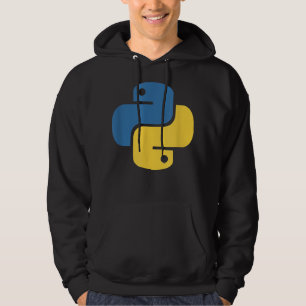 Officiell Python Logotyp för utvecklare Hoodie