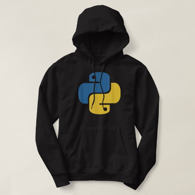 Officiell Python Logotyp för utvecklare Hoodie (Design framsida)