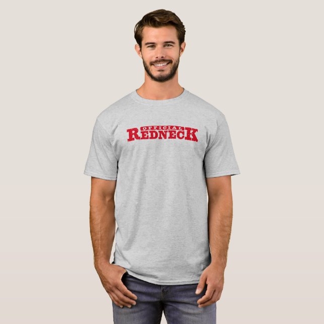 Officiell Rednacke. Lustigt Tee Shirt. (Hel framsida)