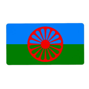 Officiell Romani flagga zigenare Fraktsedel