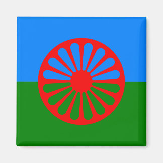 Officiell Romani flagga zigenare Magnet