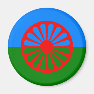 Officiell Romani flagga zigenare Magnet