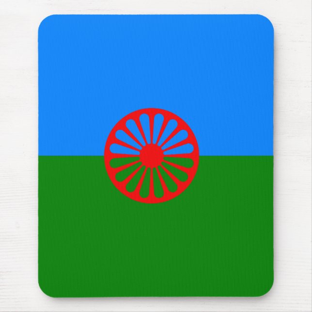 Officiell Romani flagga zigenare Musmatta (Framsidan)
