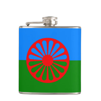 Officiell Romanska zigenare flagga Fickplunta