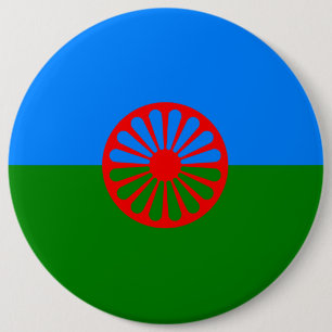 Officiell Romany gypsy flagga Pinback-knapp Knapp