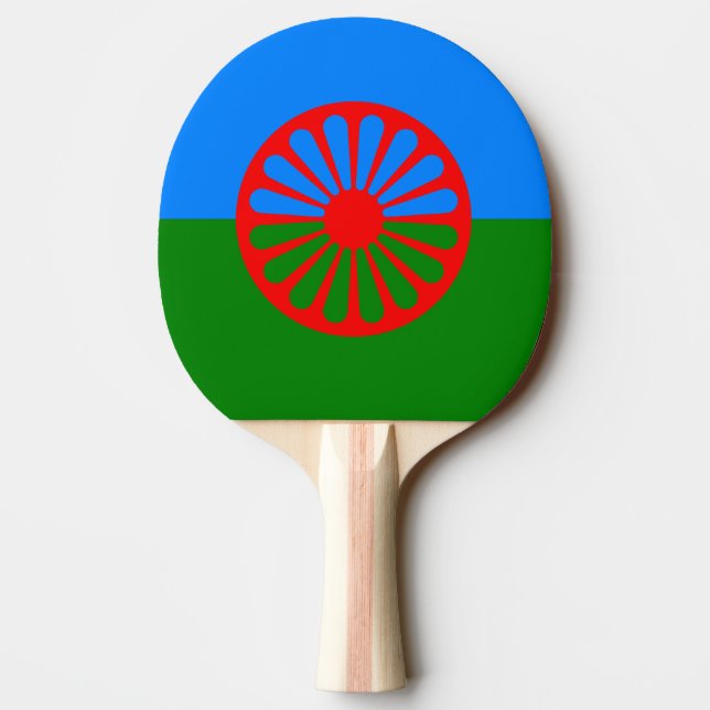 Officiell Romany zypsy flagga Ping Pong Paddle Pingisracket (Baksidan)