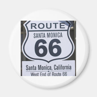 Officiell Route 66 end-skylt, Santa monica Magnet