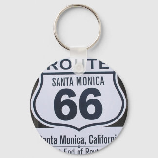 Officiell Route 66 end-skylt, Santa monica Nyckelring