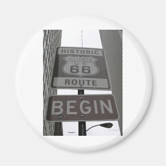 Officiell Route 66 - startsignatur Magnet