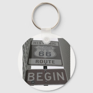 Officiell Route 66 - startsignatur Nyckelring