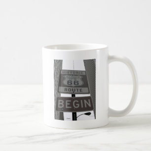 Officiell rutt 66 börjar undertecknar kaffemugg