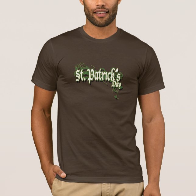 Officiell saint patrickdag som dricker skjortan tee shirt (Framsida)