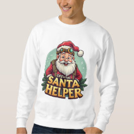 Officiell Santa-hjälpare-tröja Rolig jul Lång Ärmad Tröja