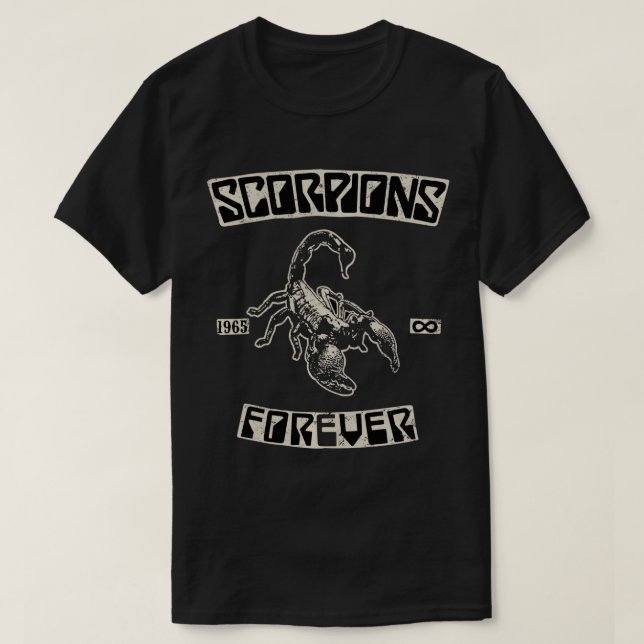 Officiell Scorpions Forever sedan 1965 Black Pullo T Shirt (Design framsida)