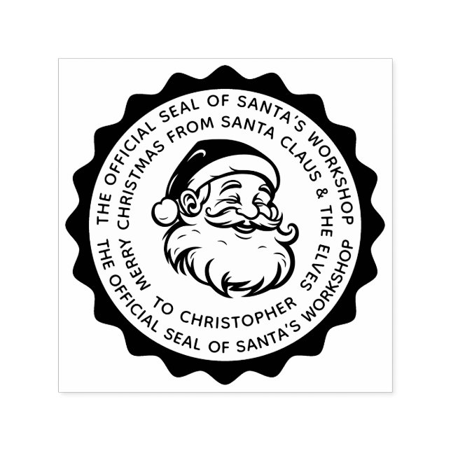 Officiell Seal of Santa's Workshop Självfärgande Stämpel (Design)