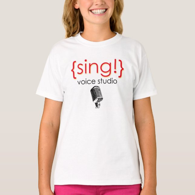 Officiell Sjunga Voice Studio Apparel Tee Shirt (Framsida)