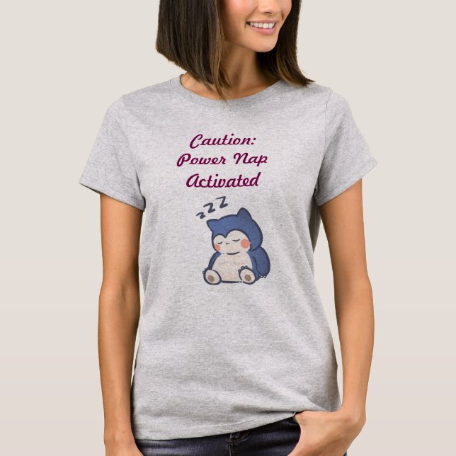 "Officiell Sleepfluencer Merch" T-Shirt (Framsida)