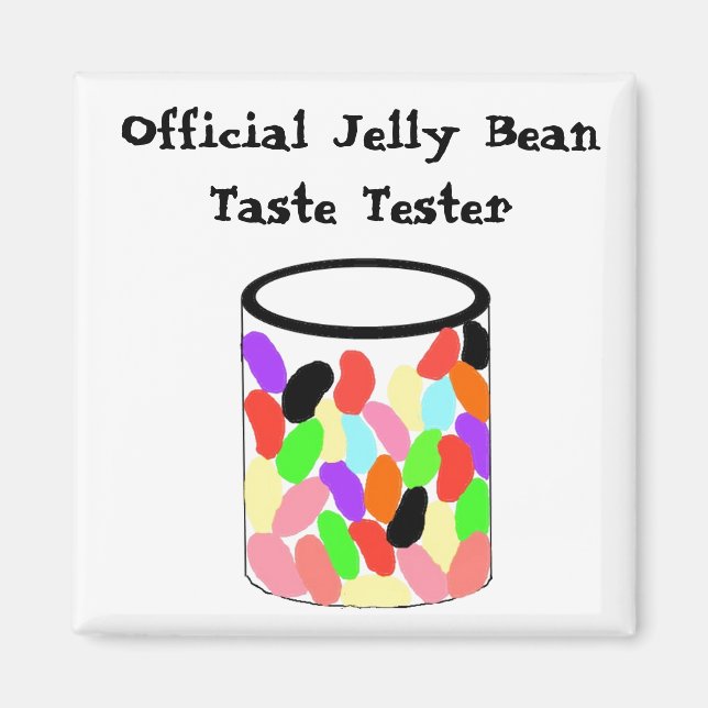 Officiell smaktestare för Jelly Bean Magnet (Framsidan)
