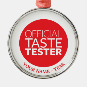 Officiell smakTester Julgransprydnad Metall
