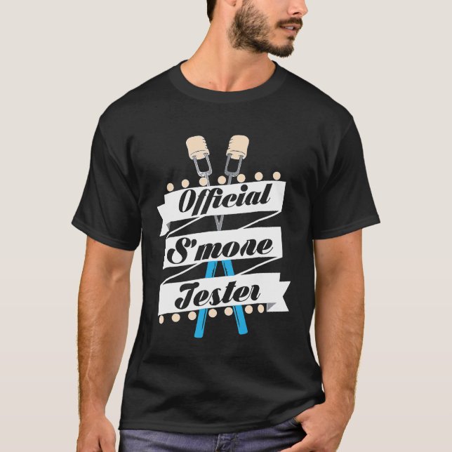 Officiell Smore Tester Funny Campfire Camping T Shirt (Framsida)