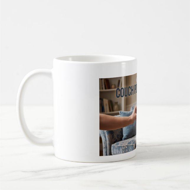 Officiell Soffpotatis Fransk Bulldogg Söt Rolig Gö Kaffemugg (Vänster)