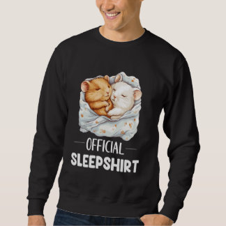 Officiell Sömnshirt Sövande Hamster Djurälskare Lång Ärmad Tröja
