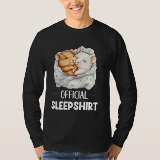 Officiell Sömnshirt Sövande Hamster Djurälskare T Shirt