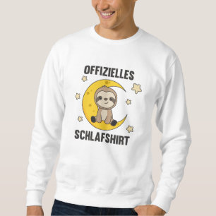 Officiell Sömnskeppet Sloth Måne Stars Sweet Lång Ärmad Tröja