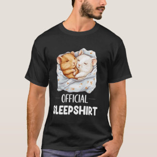 Officiell Sömntröja Sömn Hamster Djurälskare T Shirt