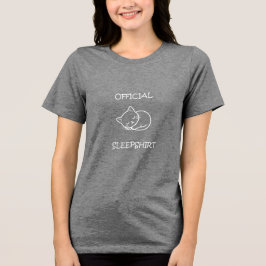 Officiell Sömntröja - Söt Sovande Katt T Shirt