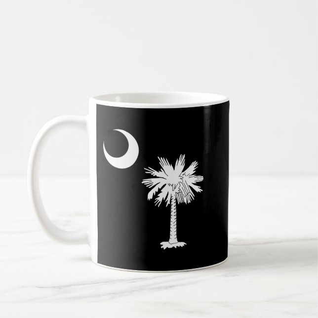 Officiell South Carolina Palmetto Statlig flagga P Kaffemugg (Vänster)