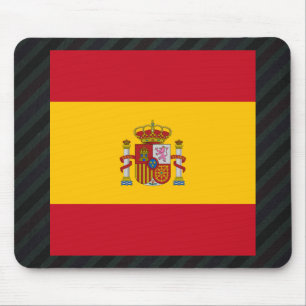 Officiell Spanien flagga på randar Musmatta