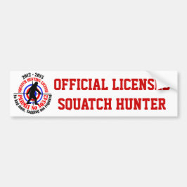 Officiell squatchjägare bildekal