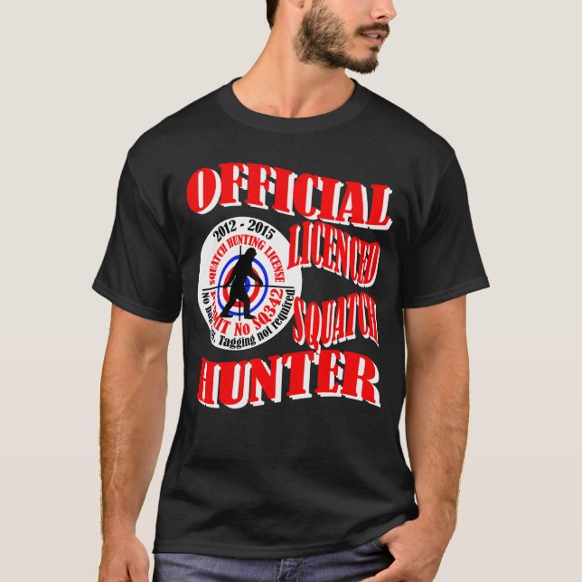 Officiell squatchjägare t-shirt (Framsida)