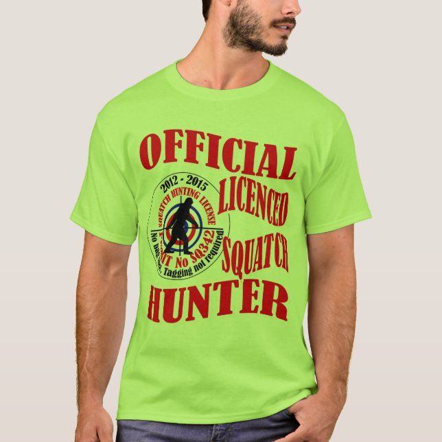 Officiell squatchjägare t-shirt (Framsida)