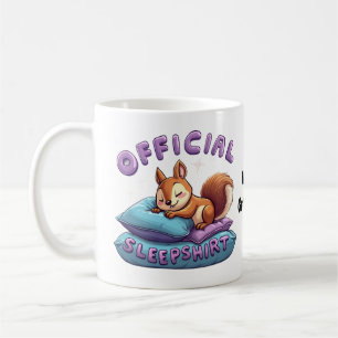Officiell Squirrel Sömn Söt & Rolig Slummer Kaffemugg