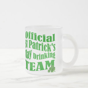Officiell St patrick's day drickteam Frostad Glasmugg