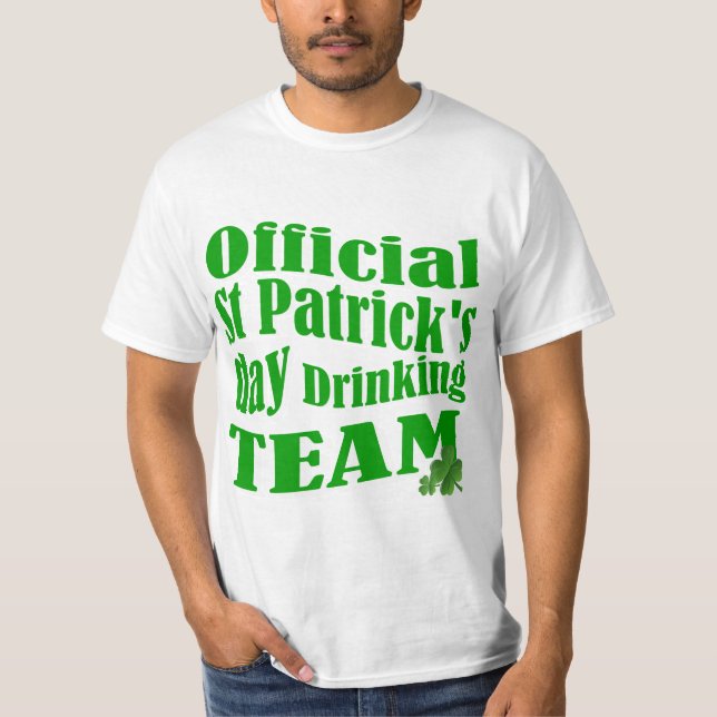 Officiell St patrick's day drickteam Tee Shirt (Framsida)