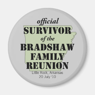 Officiell Survivor of Family Reunion (grönt) Magnet
