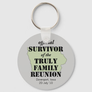 Officiell Survivor of Family Reunion - Iowa Nyckelring