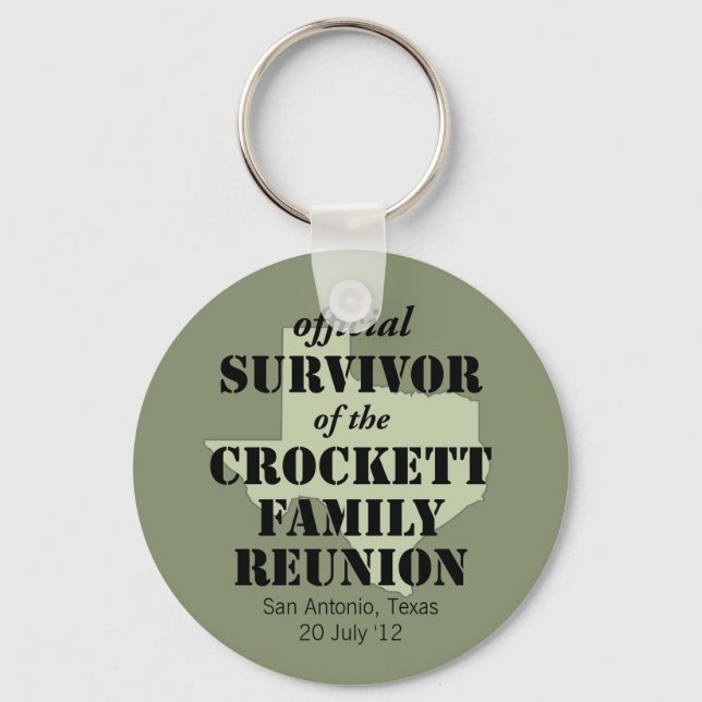 Officiell Survivor of Texas Family Reunion Keychai Nyckelring (Framsida)