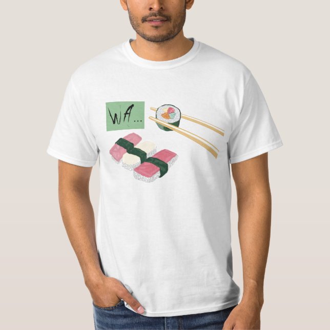 Officiell Sushi Eating Shirt T-shirt (Framsida)