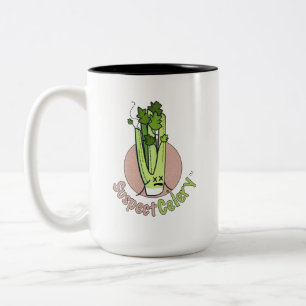 Officiell SuspectCelery™ Girl Gamer Logotyp Två-Tonad Mugg