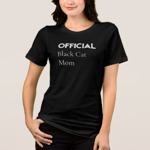 Officiell Svart Katt Mamma T-Shirt – Bästa Gåvan f